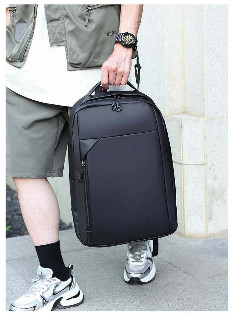 New large-capacity business backpack for men, multi-functional and versatile computer bag, cross-border fashionable and simple college student schoolbag undefined