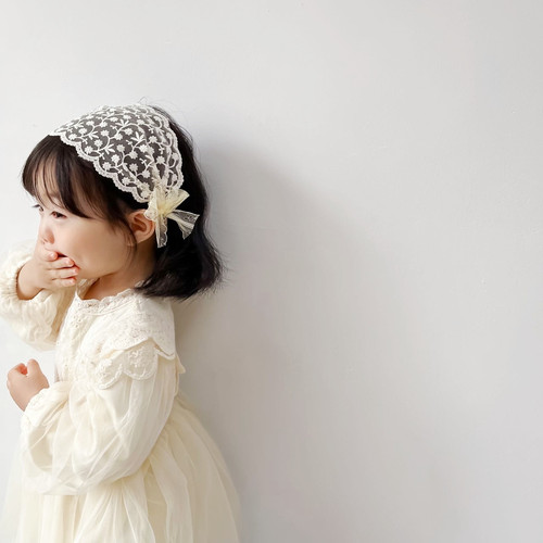 New Korean style retro princess style lace children's flower girl headband hair accessories headdress