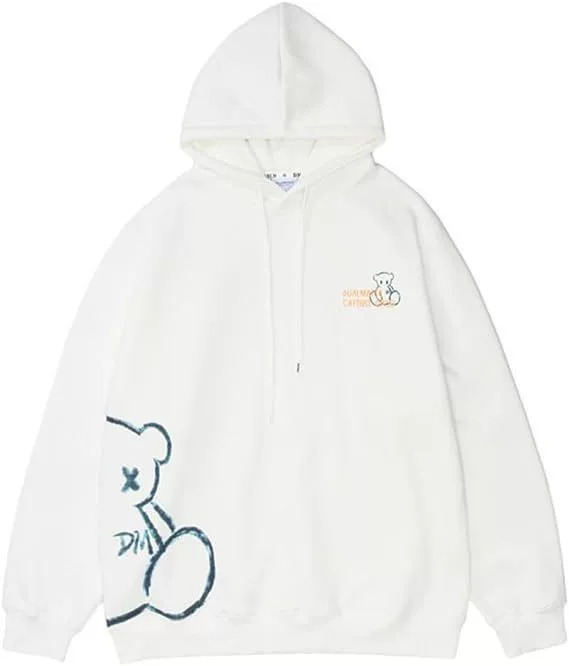 Demi-season Hoody, Retro Hip‑Hop Sweatshirt, Relaxed Fit, Sizes S–XXL