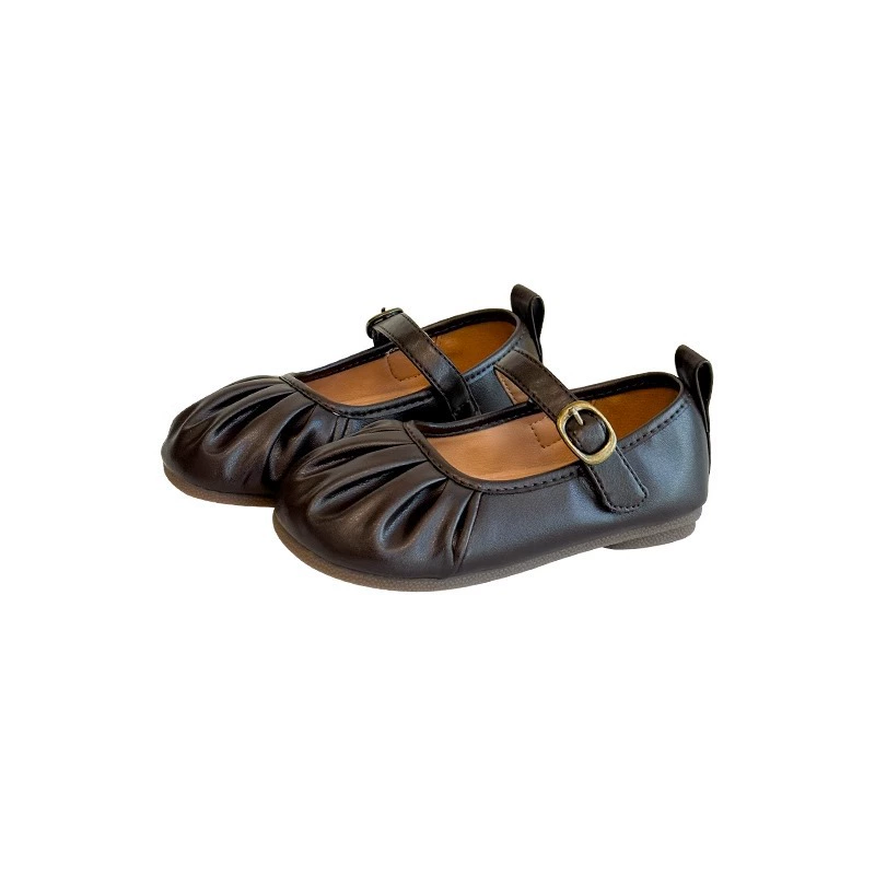 童库兔 Children's shoes for leather shoes girl's, Korean style, western style