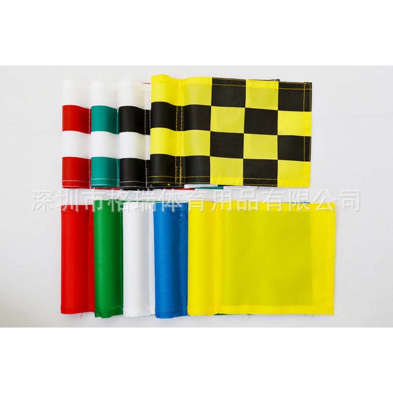 Polo de Bandera Verde competencia asta de la bandera de golf agujero de la bandera de la Copa a juego polo de la bandera de la tela escocesa logo digital
