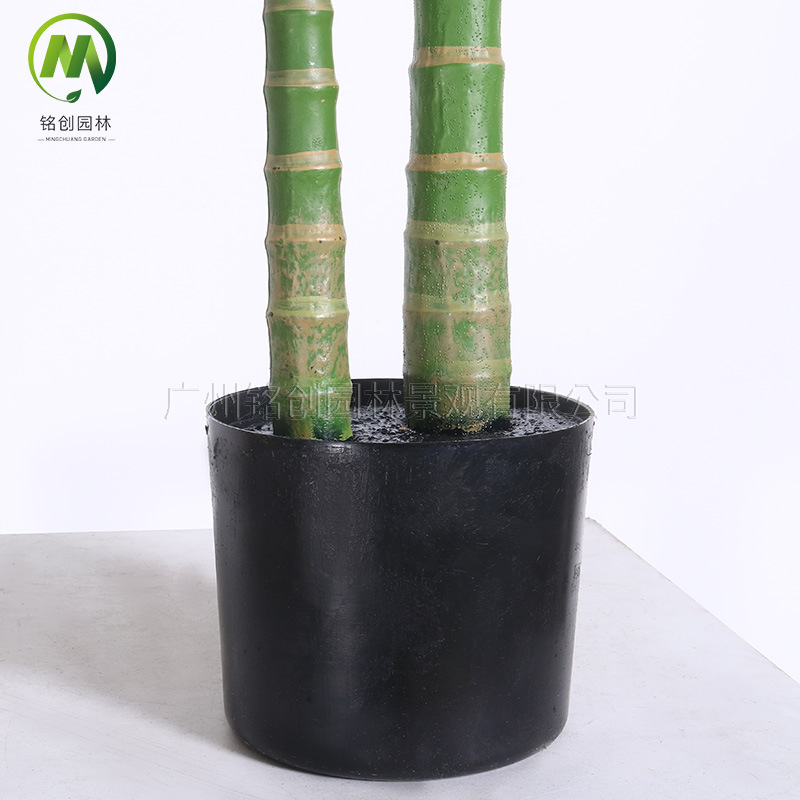 Simulación de alta gama de estilo nórdico, palma dorada, girasol, planta en maceta, paisajismo interior, árbol falso, decoración de piso, planta verde de palma decorativa