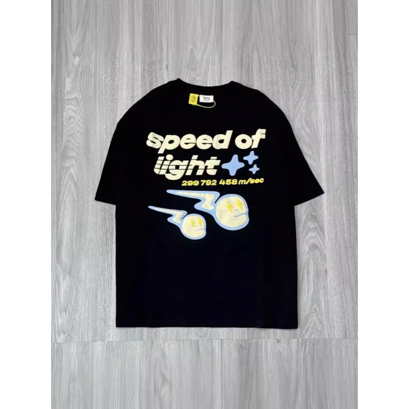 2025 Harajuku Broken Planet T-Shirt with Cartoon Print, Summer Oversized Casual Men's Gothic T-Shirt