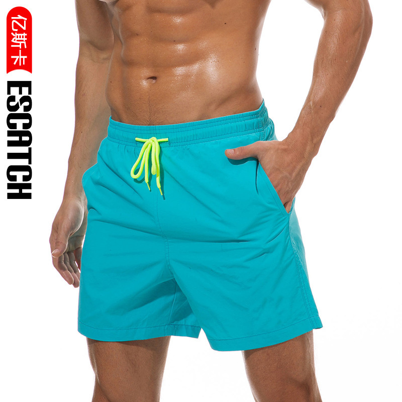 Amazon Explosions Men's Solid Color Quarterpants Seaside Beach Pants Casual Foreign Trade Swimming Shorts Spa Pants Amazon Explosions Men's Solid Color Quarterpants Seaside Beach Pants Casual Foreign Trade Swimming Shorts Spa Pants