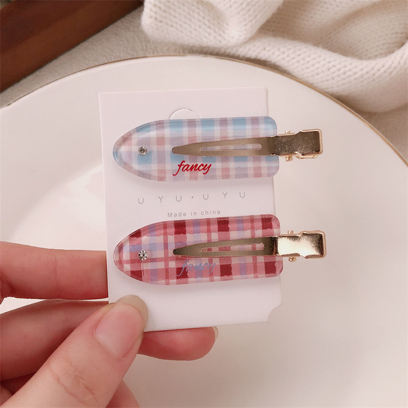 Retro francés simple clip de cabello maquillaje sin marcas clip de borde femenino de alta calidad clip de cabello lateral rompe temperamento clip de frisa adornamiento