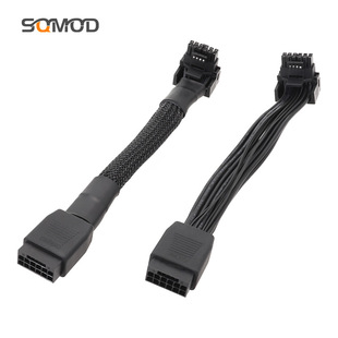 Suitable for 16Pin graphics card elbow new graphics card 2vhpwr straight head turn elbow line PCIE 5.0 elbow line