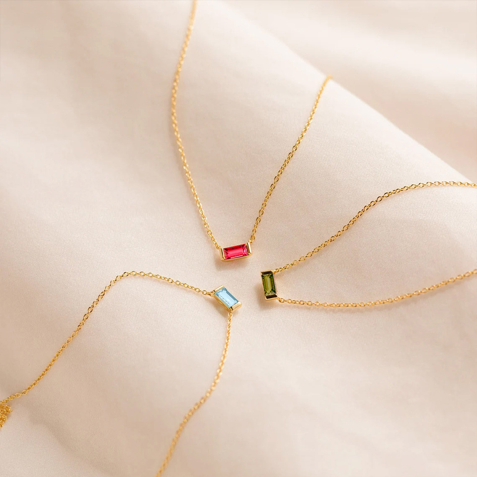 Geometric Pattern Women's Gender Wholesale Jewelry Vintage Style Classic Style Geometric 304 Stainless Steel Birthstone Zircon Plating Pendant Necklace