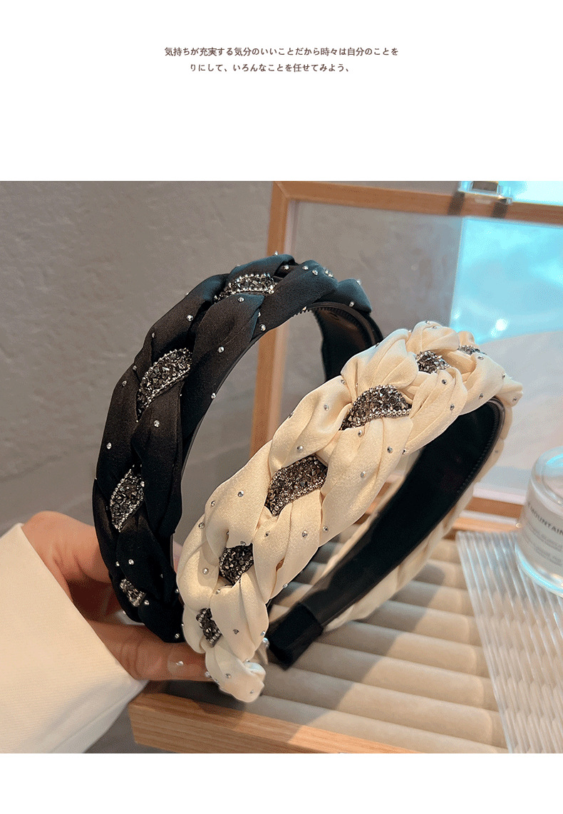 Holiday, Daily Occasion Polka Dots, Twist Pattern Sweet Women's Polka Dots Twist Braid Hair Band