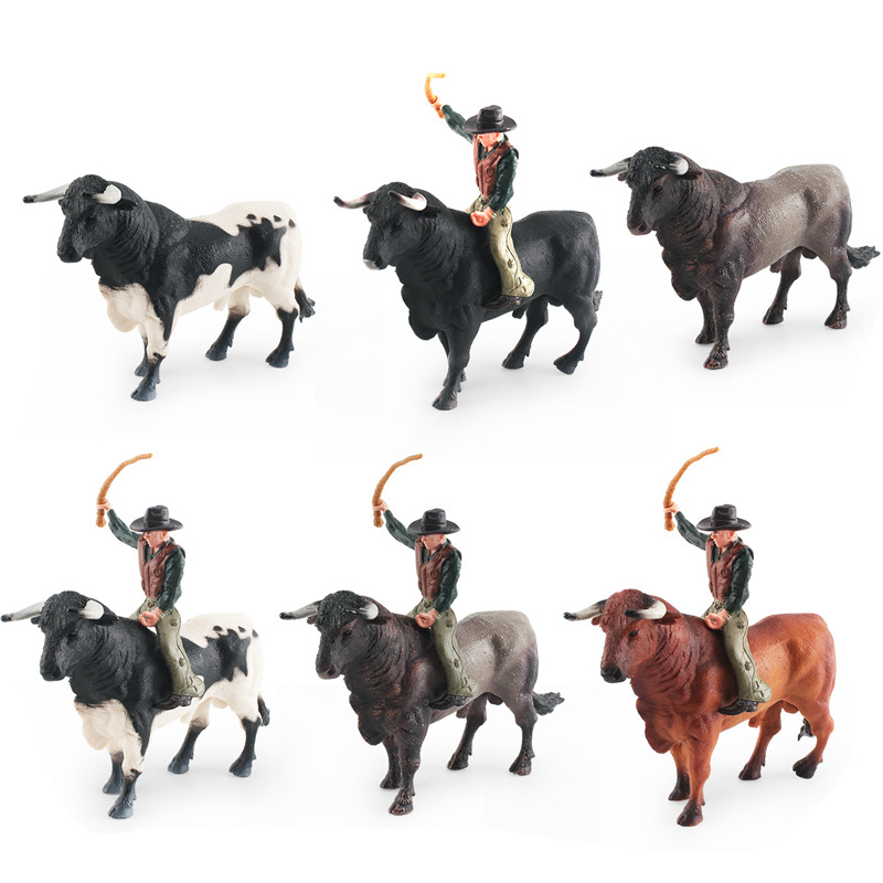 Transfronterizo simulación española corrida de toros modelo traje del norte de África Toro entrenador Caballero decoración estática decoración juguete