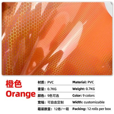Headlight Color Changing Film Grid | Car headlight protective film - orange-30cm8m07kg