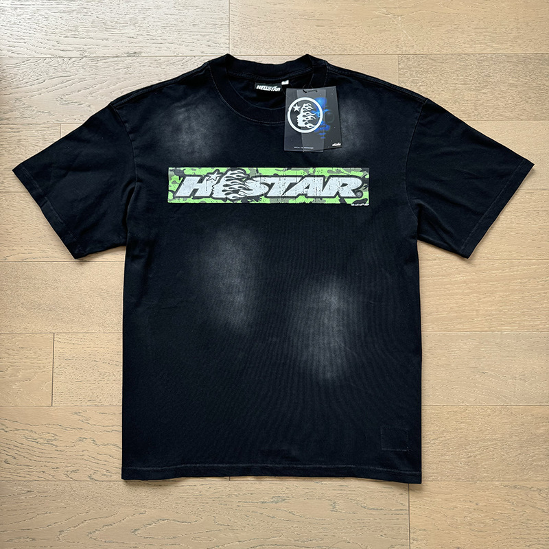 新型美潮Hの星シリーズプリント双紗純綿カジュアル男女夏カジュアルゆったり半袖tシャツ|undefined