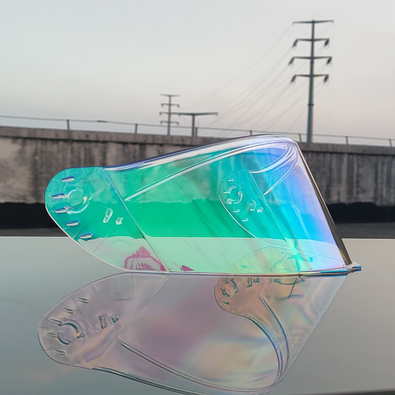 Espejo mágico colorido plateado marrón transparente de la lente del casco de ORZ 966