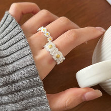 雏菊戒指s925通体纯银专柜同款永痕花朵2022年初春新品指环J213A