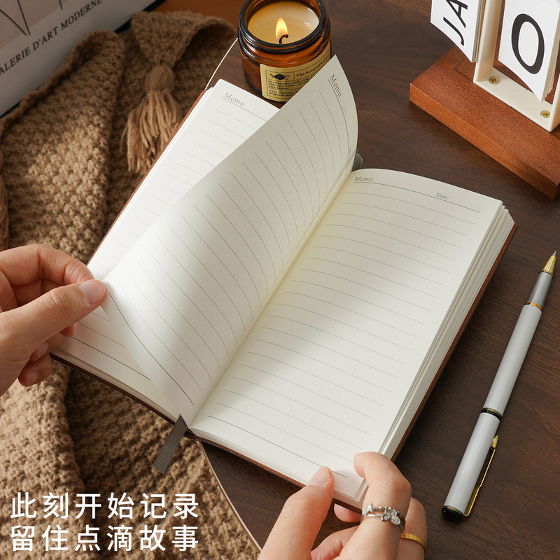 跨境热卖笔记本a5套装加厚记事本高颜值学习横线本日记本可印logo|undefined