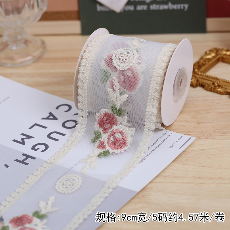 Francés retro Rose LACE