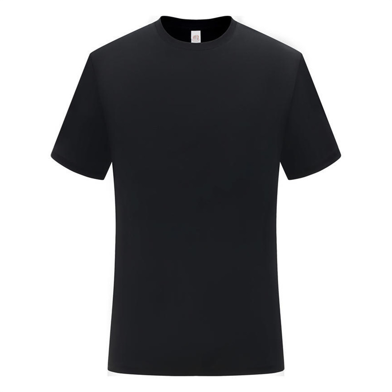80 Xinjiang algodón largo de cuello redondo de manga corta verano de alta gama ejecutivo ropa de trabajo de hombre camiseta personalizada logotipo impreso