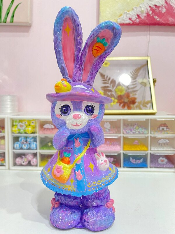 大型 エポキシ樹脂製 白い未完成人形 白いブランク卸売 手作りDIY スティッチ ぬりえ グラフィティおもちゃ 屋台|undefined