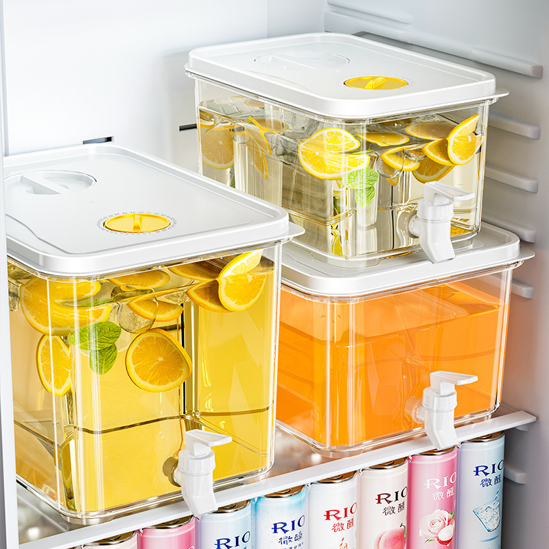 Refrigerator Large Capacity Cold Kettle High Temperature Juice Cold Drink Bucket with Strainer Fruit Tea Bucket with Tap Cold Kettle Refrigerator Large Capacity Cold Kettle High Temperature Juice Cold Drink Bucket with Strainer Fruit Tea Bucket with Tap Cold Kettle