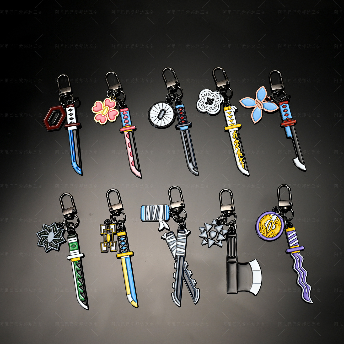 Demon Slayer Keychain Cartoon Anime Peripheral Jewelry Pendant Bag Pendant Cute