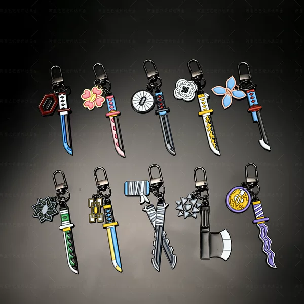 Demon Slayer Keychain Cartoon Anime Peripheral Jewelry Pendant Bag Pendant Cute