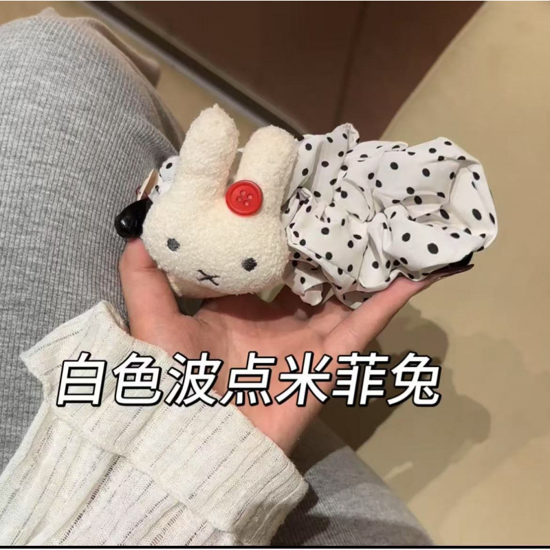 可爱波点大号米菲兔巨显发量香蕉夹后脑勺盘发百搭少女发饰|undefined