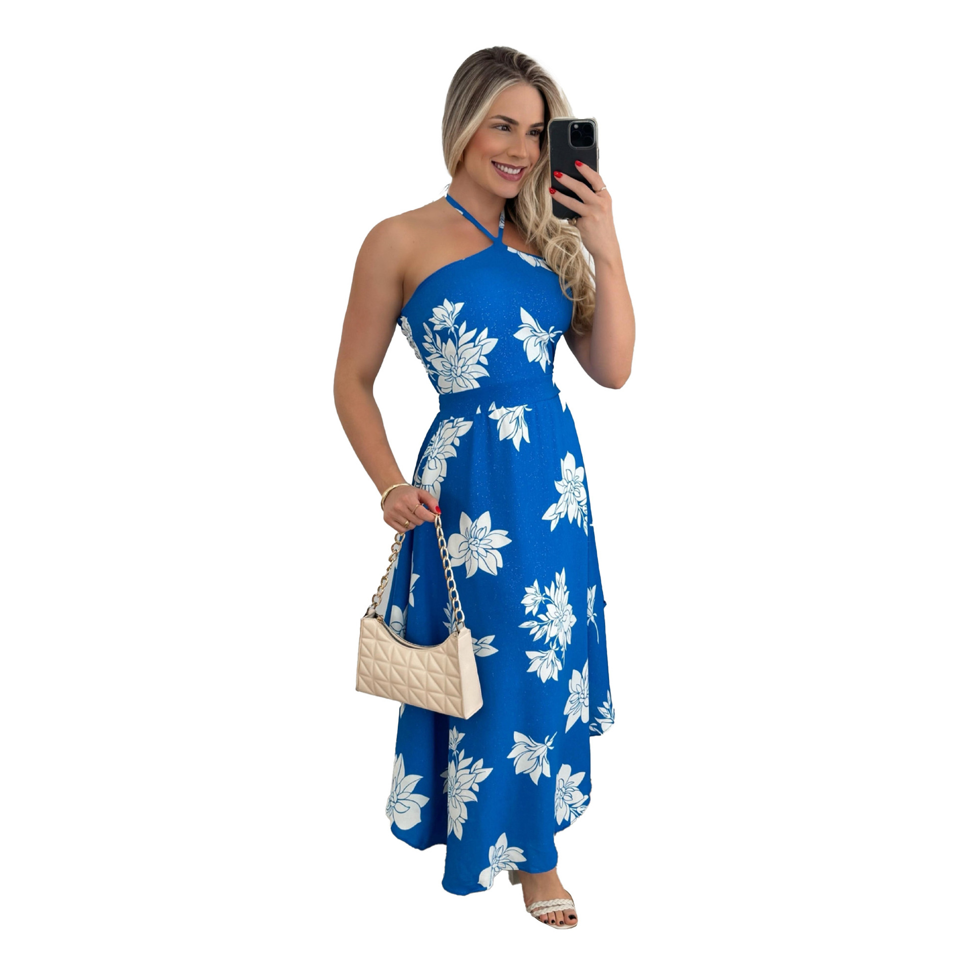 189g Weight Midi Dress Dress Length Type Sleeveless Sleeve Length Regular Dress Dresses Type Spandex, Polyester Fabric Type Mid Waist Waist Line Holiday, Daily Occasion Halter Neck Neckline Regular Fit Fit Type Abstract Pattern Summer Season Women's Gender Printing Design Vacation Style Wholesale Women's Vacation Printing Abstract Holiday Daily Halter Neck Sleeveless Regular Dress 22