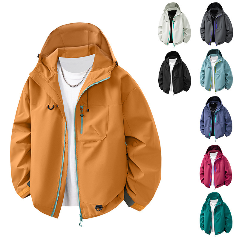 Autumn and Winter Jackets for Men and Women, Mountain Climbing Clothing, Outdoor Travel Couple Three-In-One Weatherproof Jacket