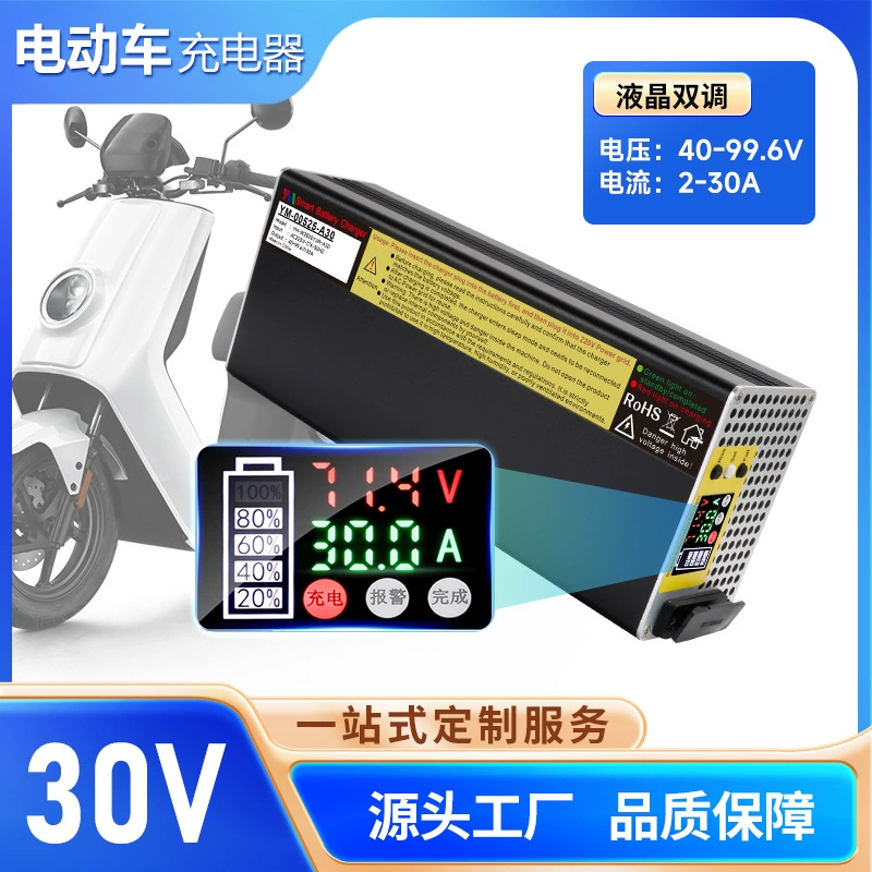 Зарядное устройство для электромобилей, трансграничная специальная поставка, литий-железо-фосфатная батарея, зарядное устройство для быстрой зарядки, 48V72V84V, зарядка электрического мотоцикла
