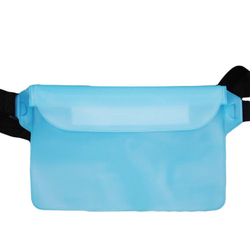Large mobile phone waterproof bag rafting diagonal waterproof waist bag swimming water park pvc mobile phone case transparent wholesale
