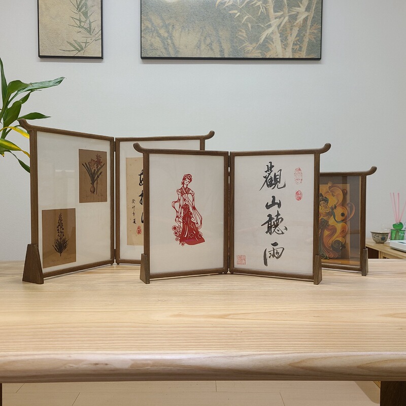 Desktop Screen Display Frame, Solid Wood Frame, Photo Frame, Small Screen Frame, Calligraphy Display Frame, Traditional Chinese Painting Mounting Frame, A4 Photo Frame Desktop Screen Display Frame, Solid Wood Frame, Photo Frame, Small Screen Frame, Calligraphy Display Frame, Traditional Chinese Painting Mounting Frame, A4 Photo Frame