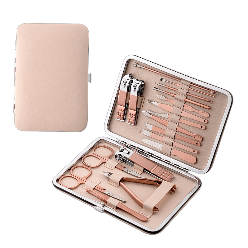 Set completo de manicura y pedicura, incluye cortaúñas y herramientas de belleza, práctico para uso doméstico y profesional