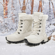 雪地靴女士戶外短筒靴子2022冬季新款加絨加厚東北高幫保暖棉鞋女