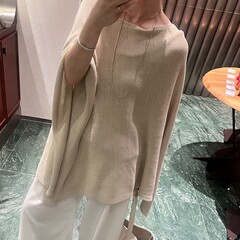 2025新款针织罩衫慵懒自然美防嗮外套轻奢高级感简约风针织上衣