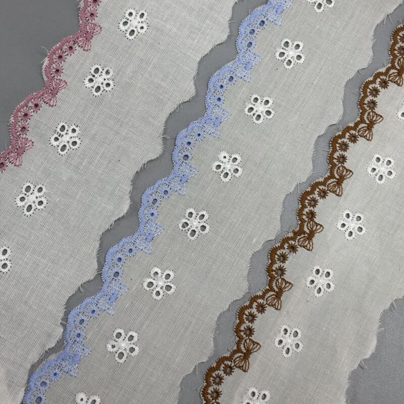 5cm Cut Out Cotton Embroider Lace DIY Handmade Colorful Ready-Made Kidsren's Clothing Women's Skirts Bedding Hair Accessories Accessories