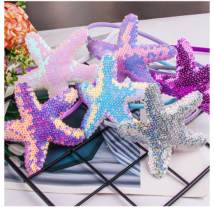 Cute Starfish Plastic Sequins Hair Band 1 Piece display picture 2