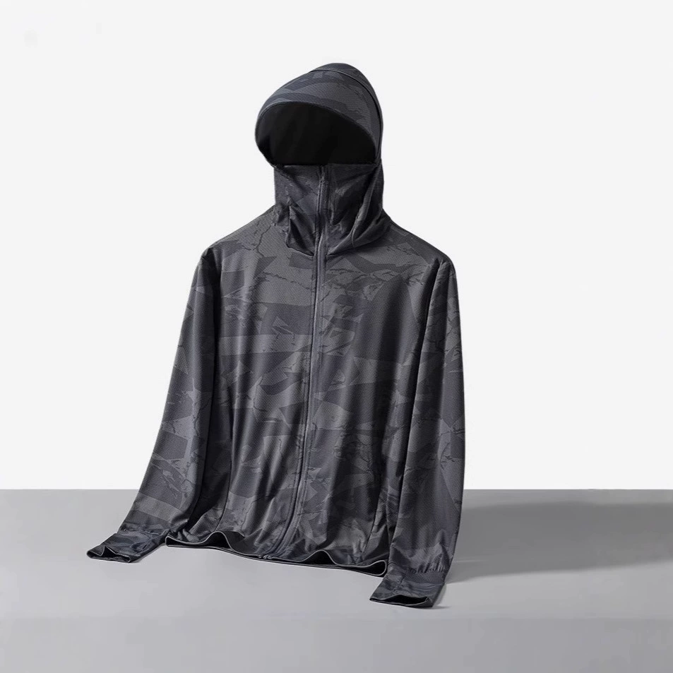 Мужская шелковая камуфляжная летняя тонкая дышащая универсальная одежда для защиты от солнца, защита UV