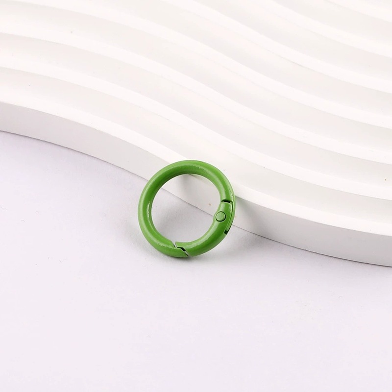 20mm23mm diy彩色烤漆弹簧扣圆环圈开口圈饰品配件弹簧圈扣钥匙圈|undefined