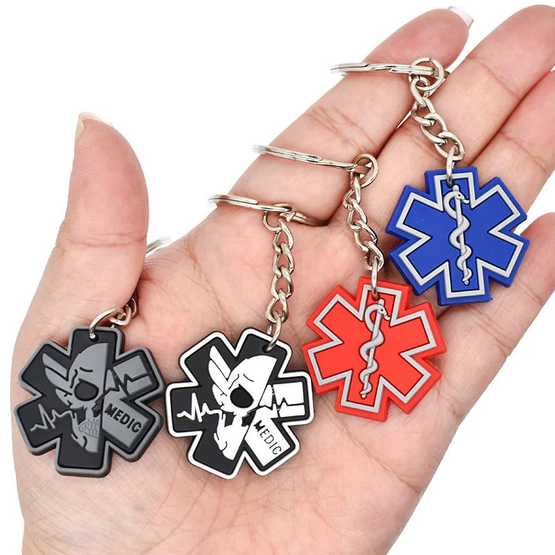 Aliexpress Hot Sale Star of Life Acrylic Keychain Pendant, Car Friendly Keychain Gift