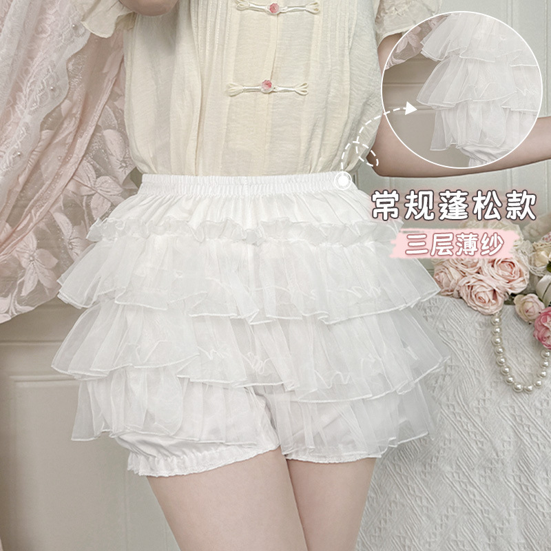 Lolita南瓜裤裙撑jk狗短暴力日常撑夏多层蛋糕蓬蓬裙防走光打底裤|undefined