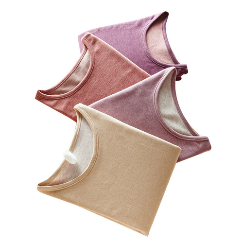  New Men's Velvety Warm Autumn Set Cashmere Silk Inner Base Layer Top Wool Silk Warm Innerwear