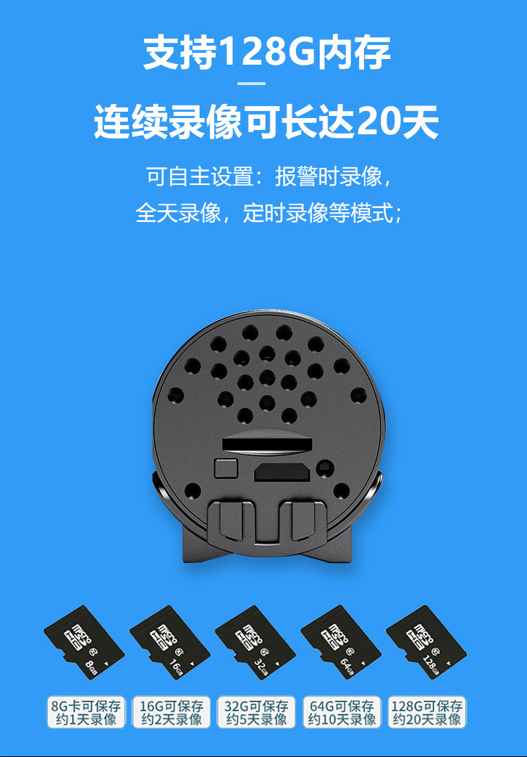 监控摄像头夜视高清跨境爆款监控器家用远程手机室内无线x5摄像头详情4