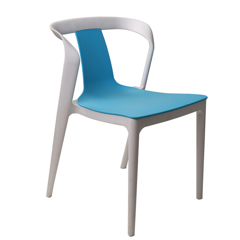 Sillas de plástico nórdico transfronterizas sillas de comedor sillas de comedor simple reposabrazos sillas de comedor taburetes apiladas image 1