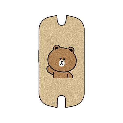 Suitable for Aima Lollipop Electric Vehicle Foot Pads, Battery Vehicle Wire Rings, Waterproof Anti-Slip Foot Pads, Special Anti-Slip Foot Pads (Electric vehicle foot mat) - emma-lollipop-brown-bear