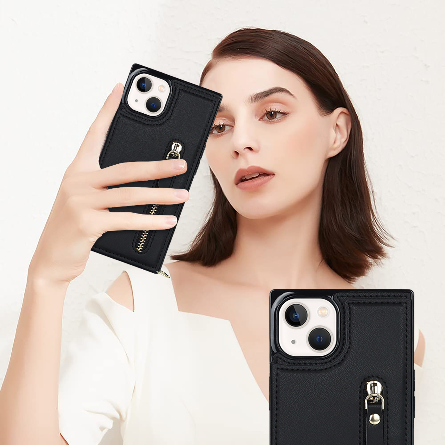 Handyhülle Aus Leder Für Iphone Pro Umhängetasche Mit Band_voghion.com