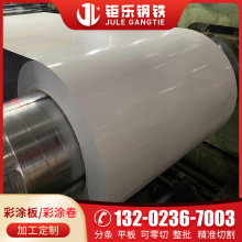 印花彩涂卷批发乳白色/黑色/蓝色家电彩钢板铁皮防腐隔热卷板外贸