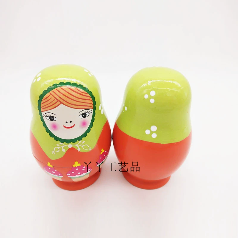 Пятимесячный (Five-level?) ice creamy belly girl Russian set baby birthday gift wooden craft gifts Valentine's Day decoration