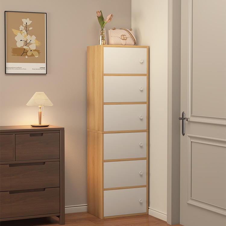 Armario de almacenamiento Dormitorio, porche, armario de cinco cajones, armario de pie, armario de cajones para el hogar, armario de almacenamiento para la sala de estar contra la pared, armario pequeño, armario de almacenamiento