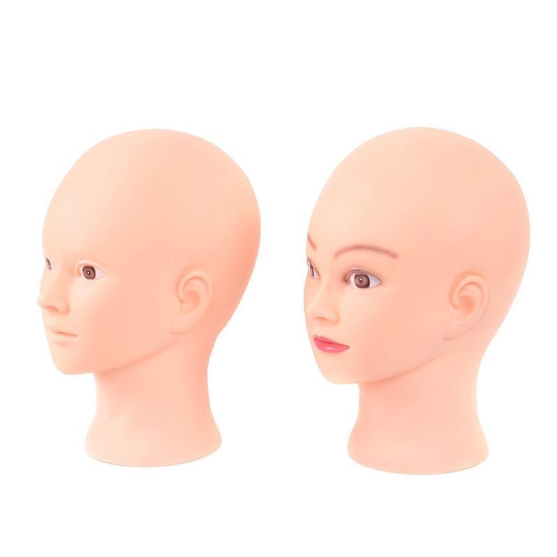 Headform Little Bald Mannequin head Dummy head Doll Headform Soft glue Little Bald Makeup cosmetology Practice Head