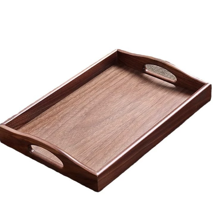 Wooden rectangular tea set, Scandinavian tea cup for home use, Nordic style