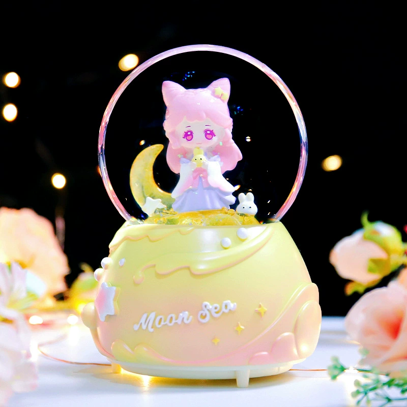 Starry sky, music box, rotating night light, new collection